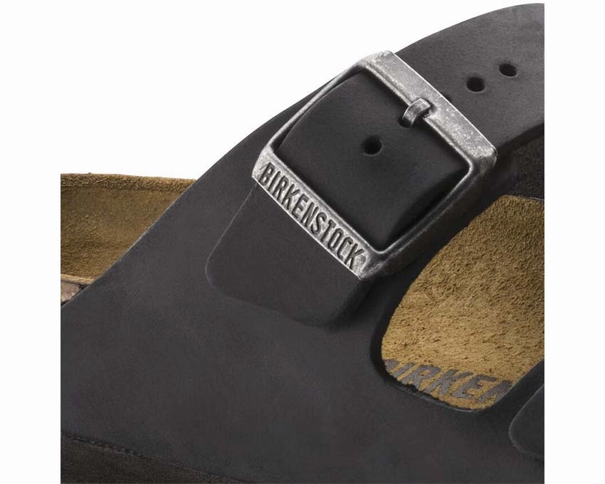 Birkenstock Arizona Natural Leather Oiled Durable trail runners