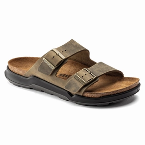 BIRKENSTOCK ARIZONA RUGGED MEN OILED LEATHER Birkenstock classic sandals with adjustable straps
