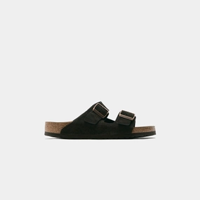Birkenstock Arizona Soft Footbed - Mocha Suede Open-toe comfort slides