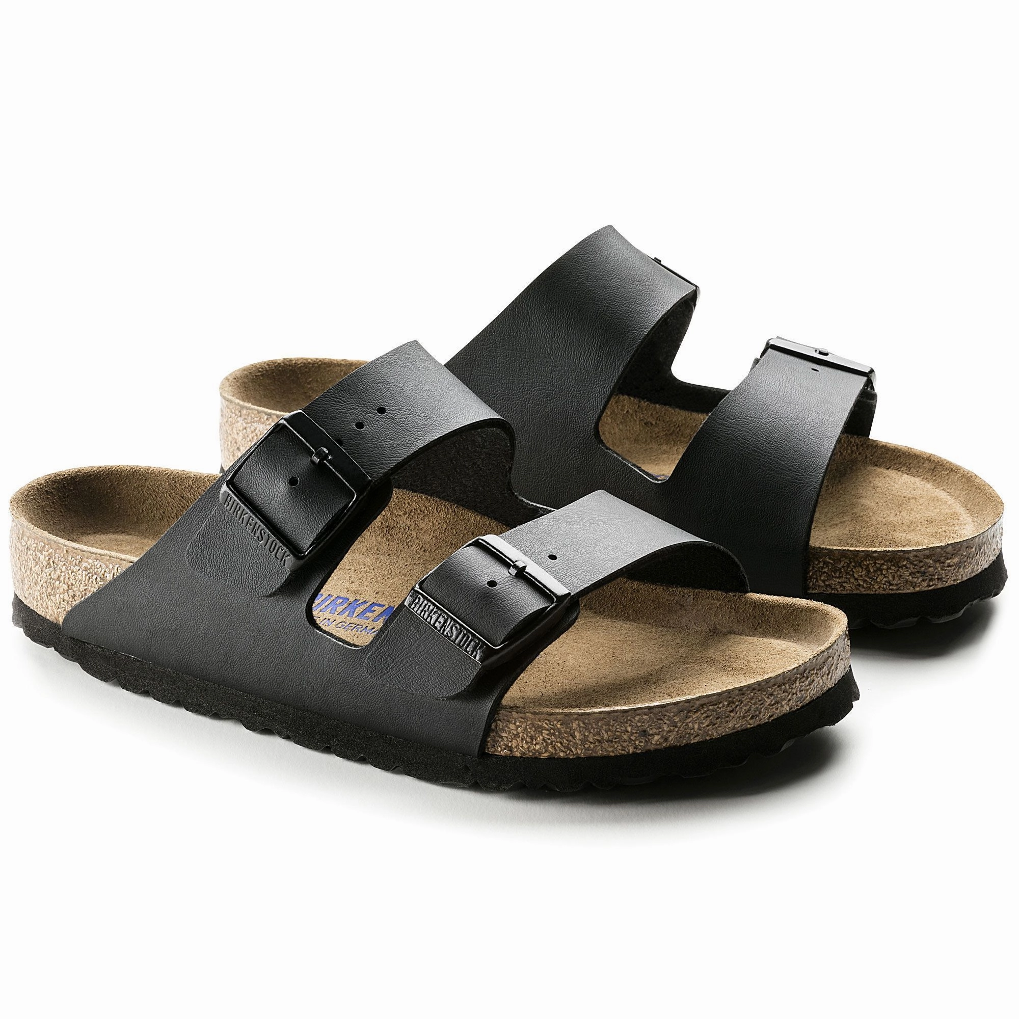 BIRKENSTOCK ARIZONA SOFT FOOTBED BLACK BIRKO-FLOR REGULAR UNISEX Birkenstock comfortable casual footwear