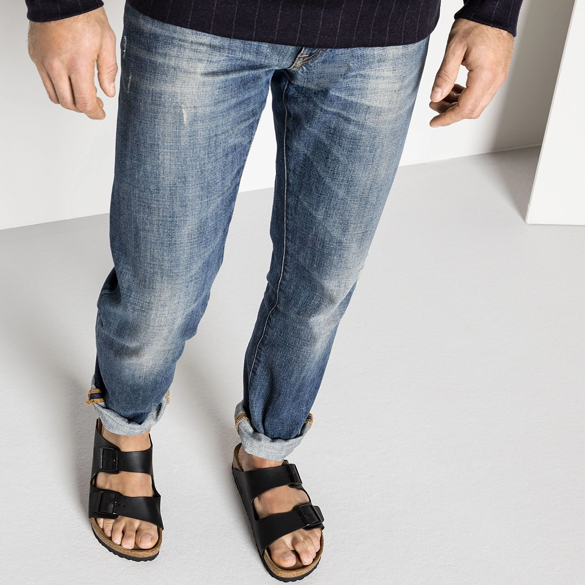 BIRKENSTOCK ARIZONA SOFT FOOTBED BLACK BIRKO-FLOR REGULAR UNISEX Birkenstock comfortable casual footwear