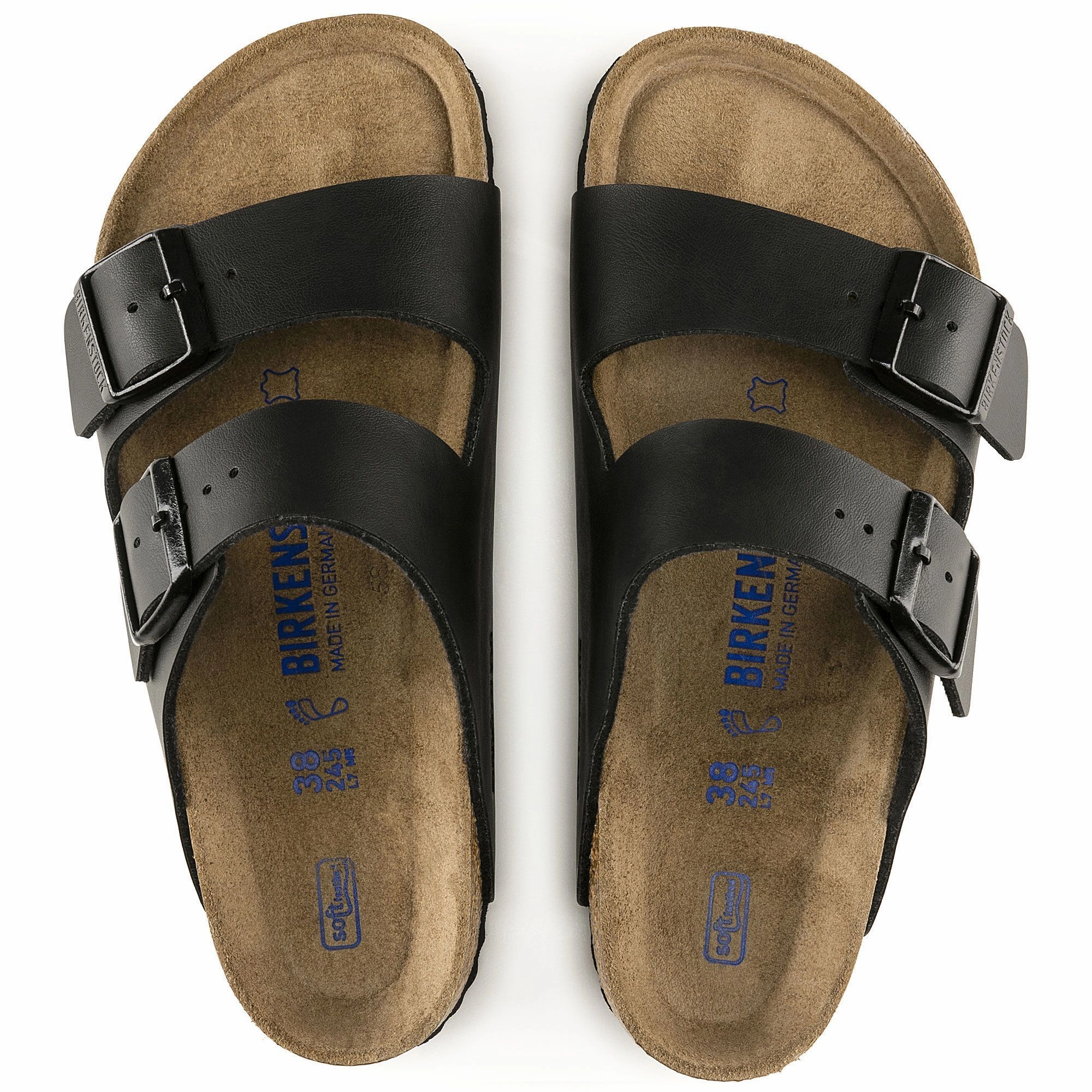 BIRKENSTOCK ARIZONA SOFT FOOTBED BLACK BIRKO-FLOR REGULAR UNISEX Birkenstock comfortable casual footwear