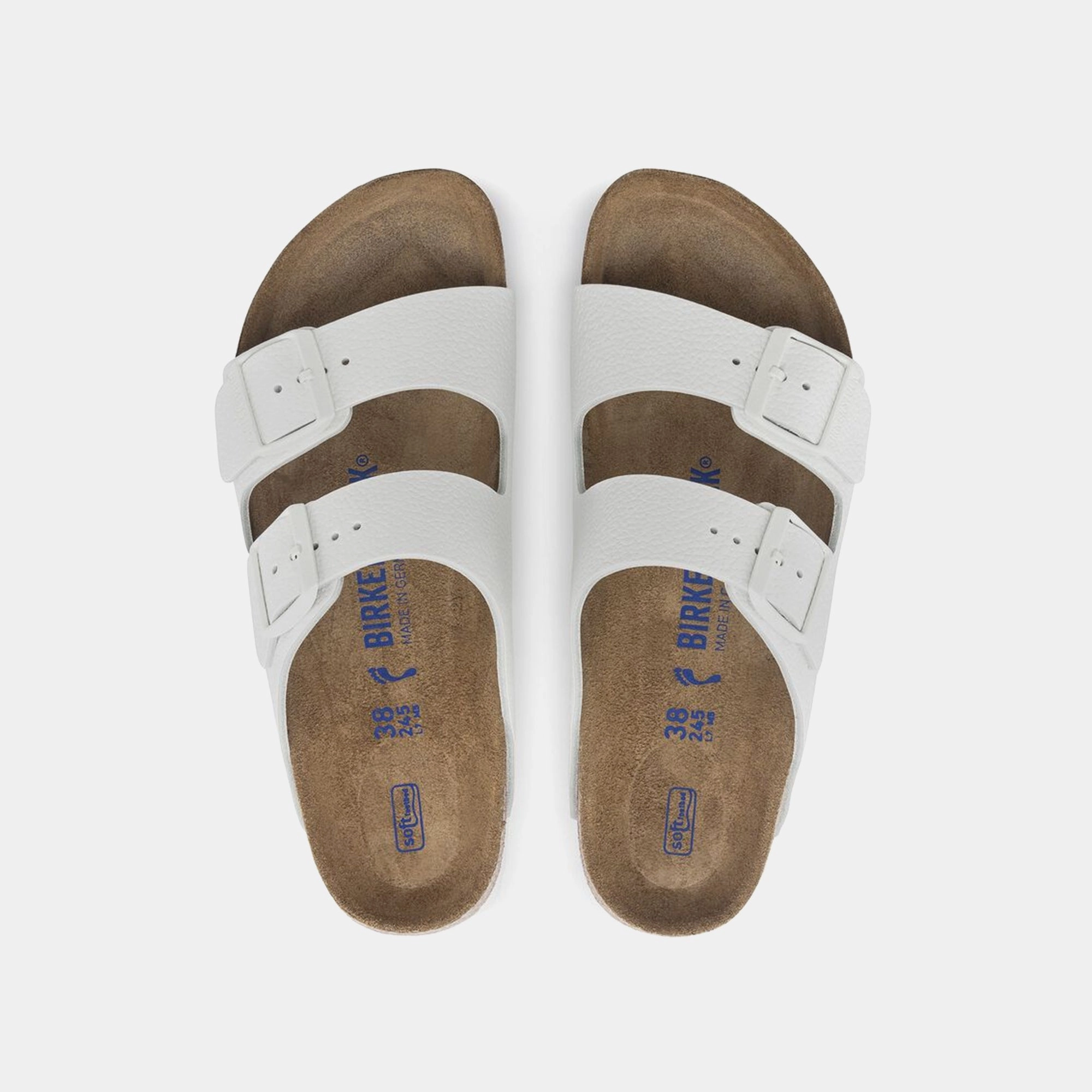 Birkenstock Arizona Soft Footbed Leather - White All-day comfort footwear