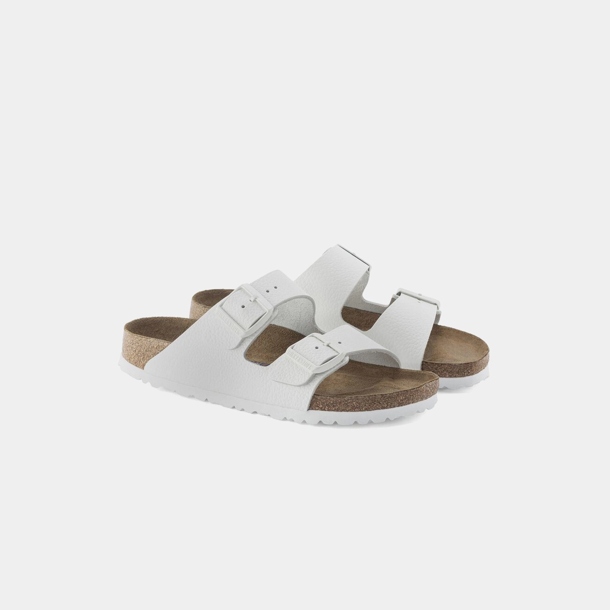 Birkenstock Arizona Soft Footbed Leather - White All-day comfort footwear