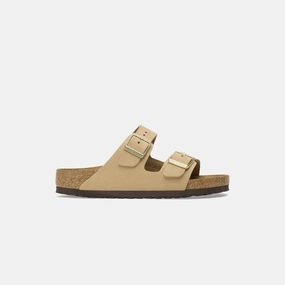 Birkenstock Arizona Soft Footbed Nubuck - Sandcastle Open-toe comfort slides