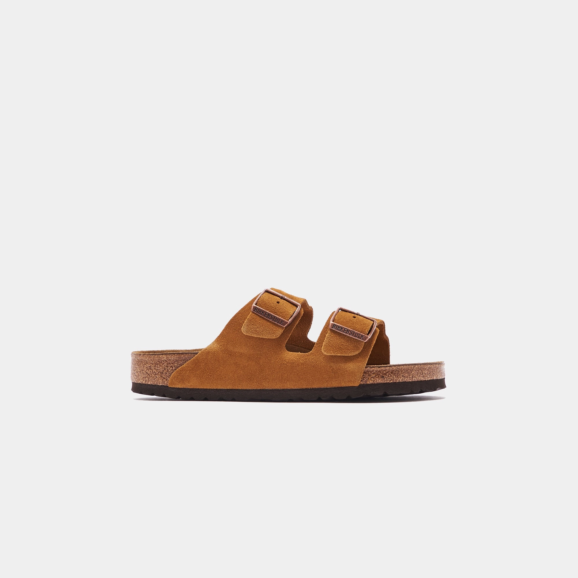 Birkenstock Arizona Soft Footbed Suede - Mink Open-toe comfort slides
