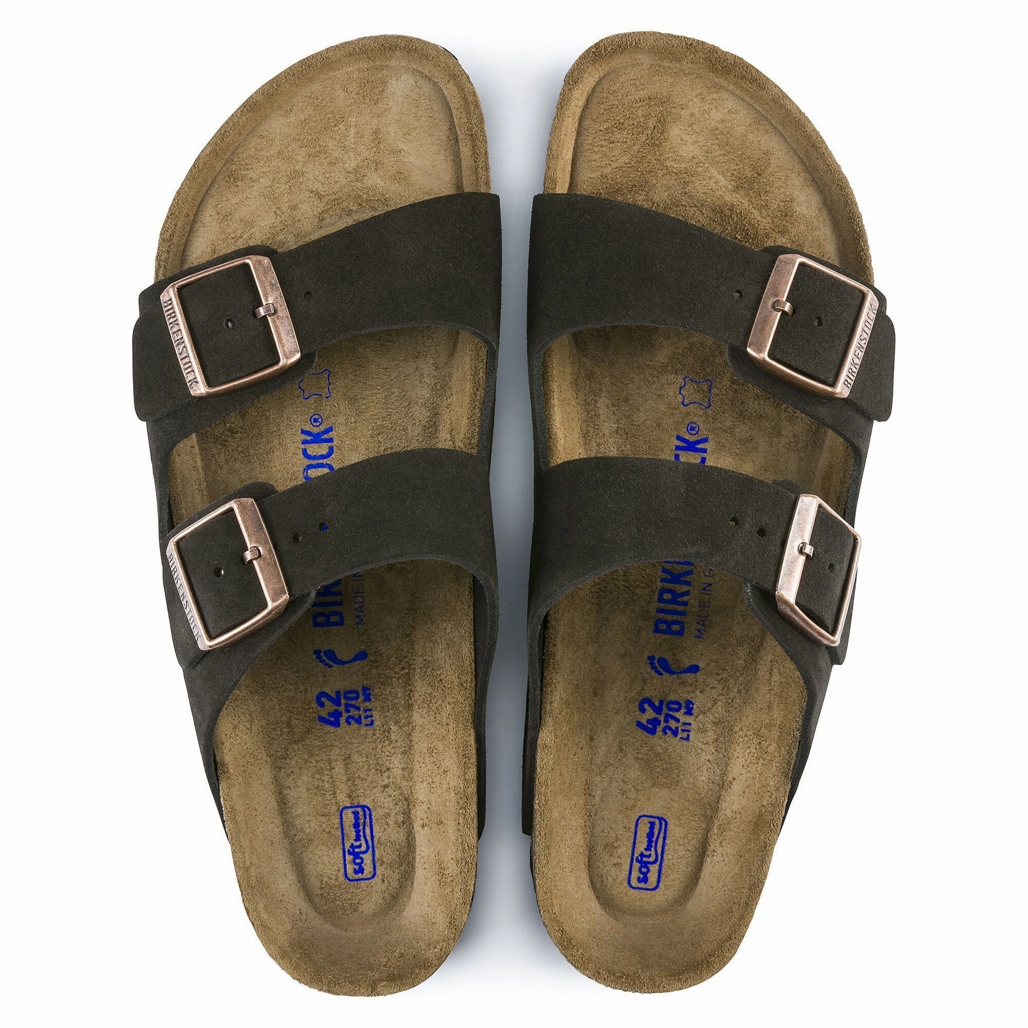 BIRKENSTOCK ARIZONA SOFT FOOTBED UNISEX NARROW/MEDIUM Birkenstock comfortable casual footwear