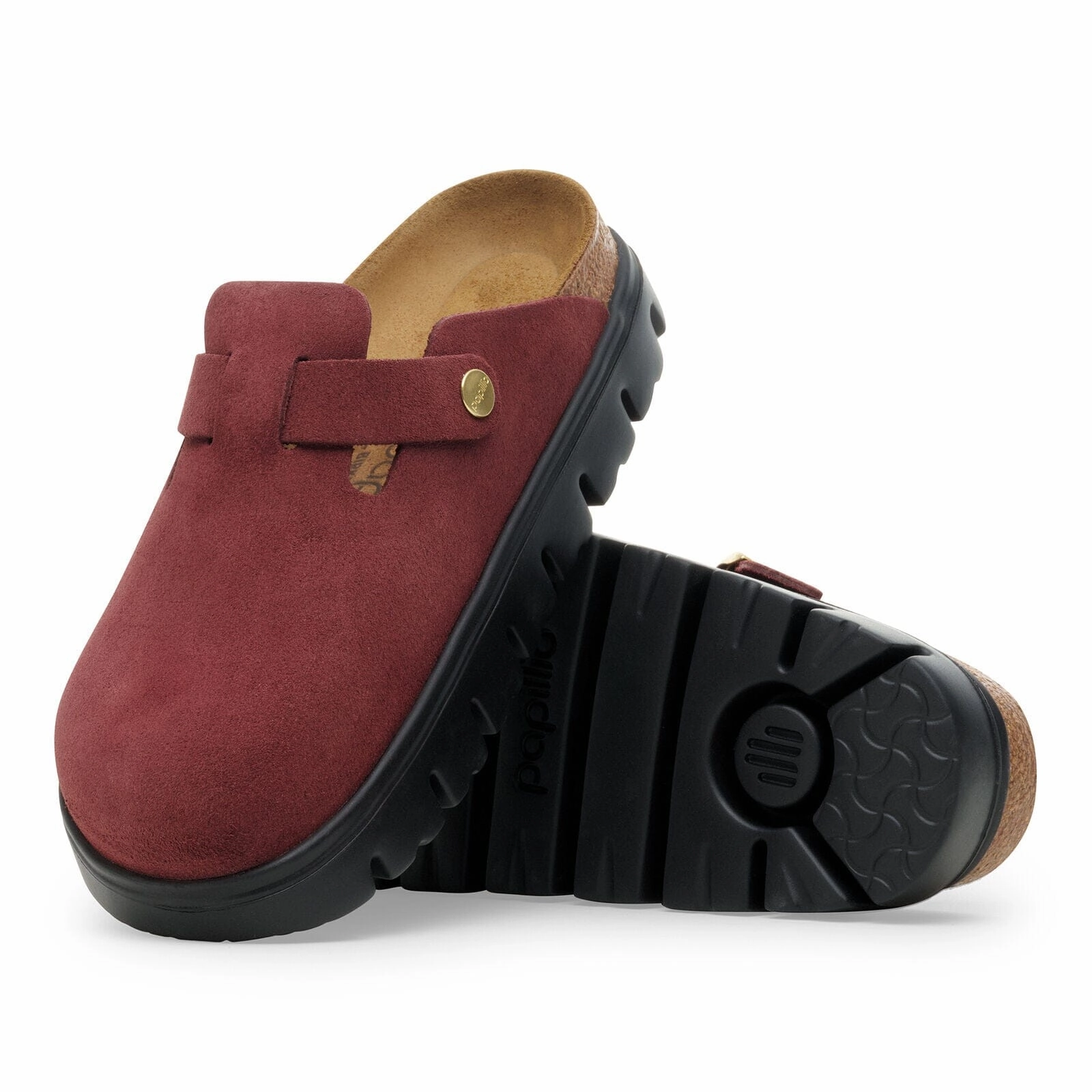 BIRKENSTOCK BOSTON CHUNKY SUEDE WOMEN'S Birkenstock comfortable casual footwear