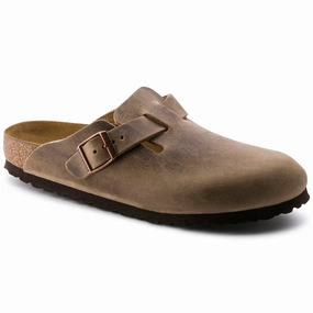 BIRKENSTOCK BOSTON OILED LEATHER UNISEX Birkenstock classic sandals with adjustable straps