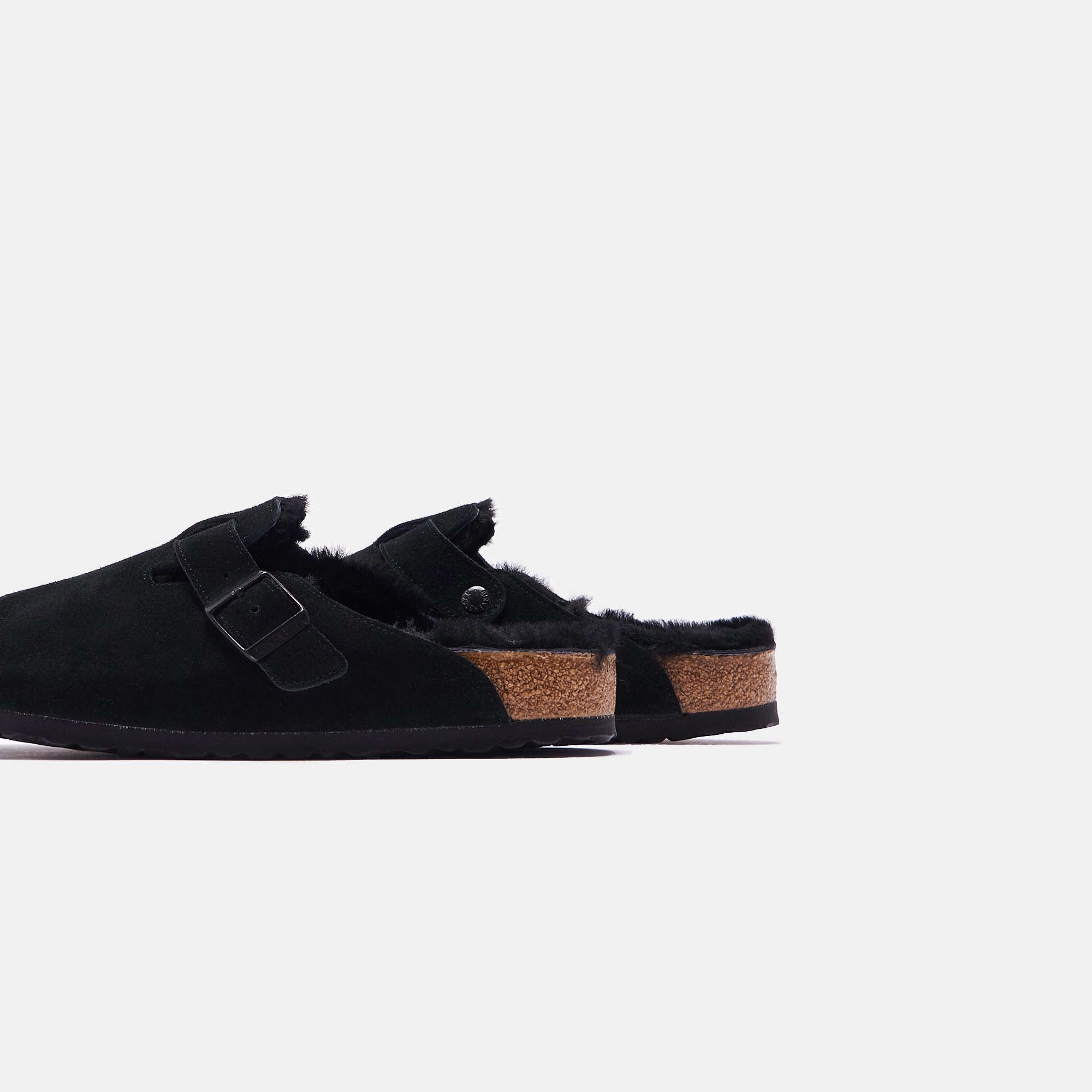 Birkenstock Boston Shearling - Black All-day comfort footwear