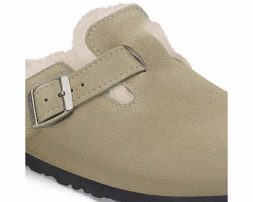 Birkenstock Boston Shearling Suede Durable trail runners
