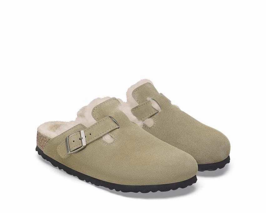 Birkenstock Boston Shearling Suede Durable trail runners