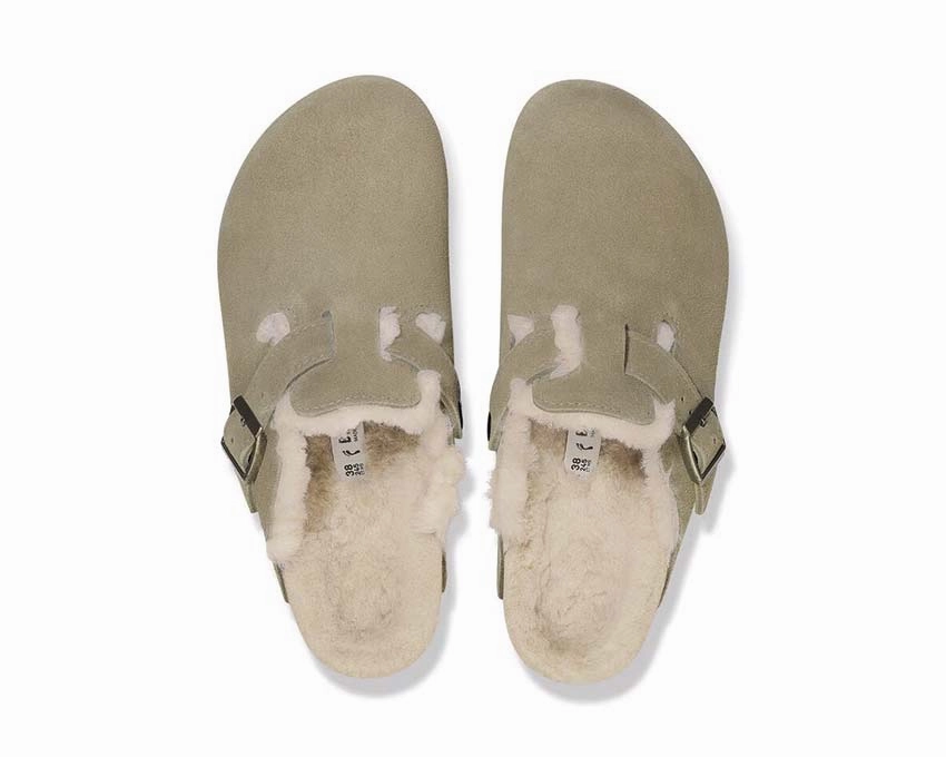 Birkenstock Boston Shearling Suede Durable trail runners
