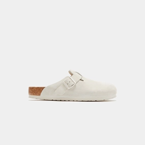 Birkenstock Boston Soft Footbed - Antique White Open-toe comfort slides