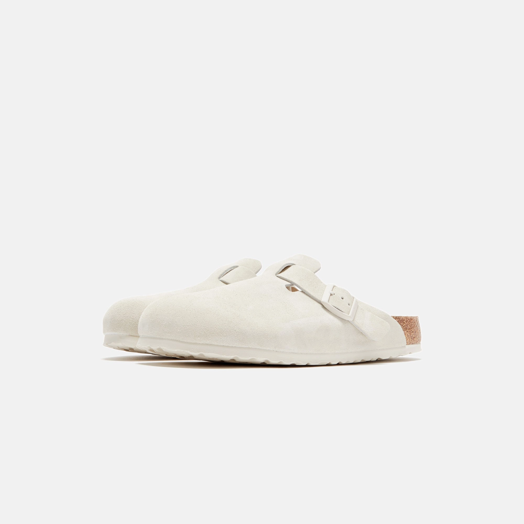 Birkenstock Boston Soft Footbed - Antique White All-day comfort footwear