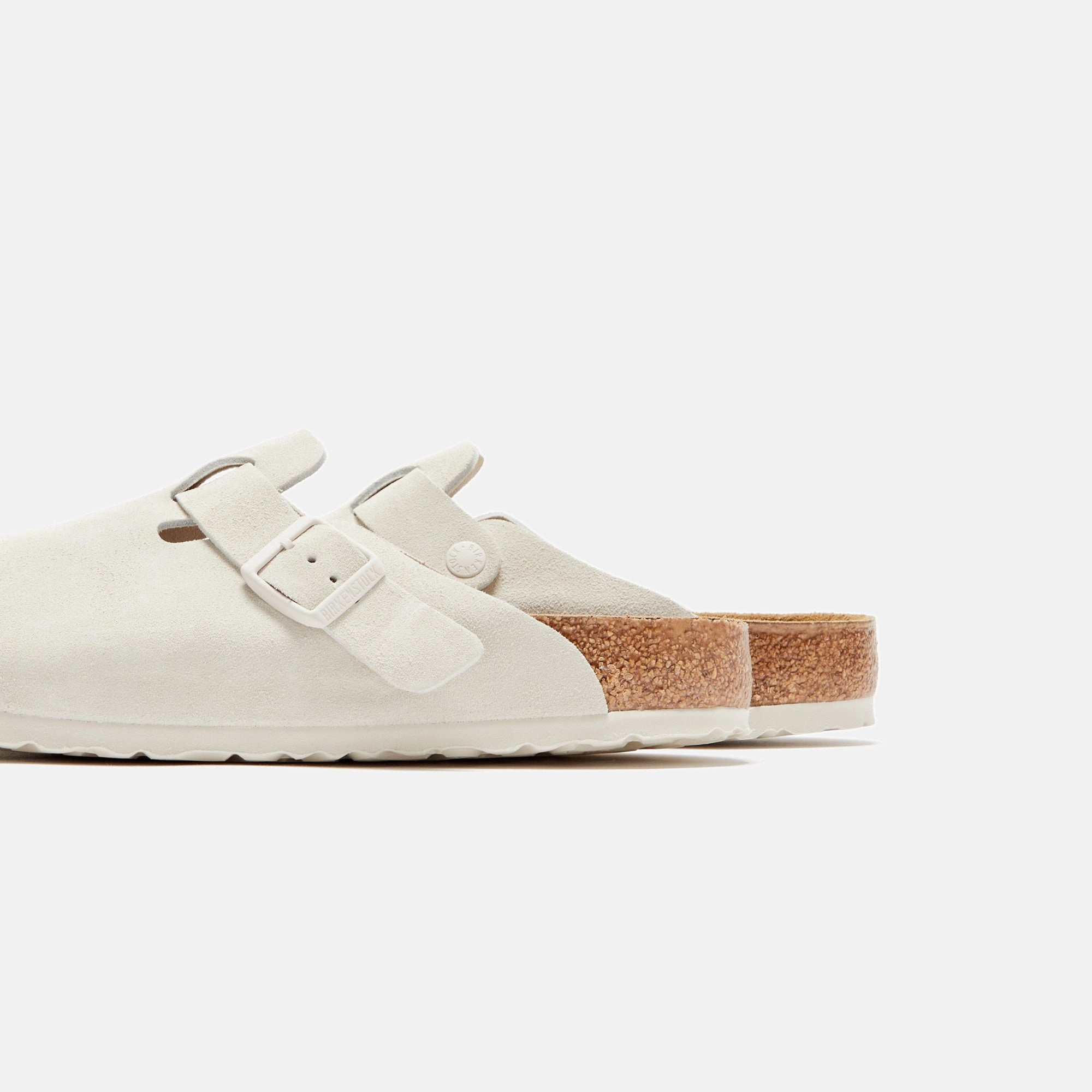 Birkenstock Boston Soft Footbed - Antique White All-day comfort footwear