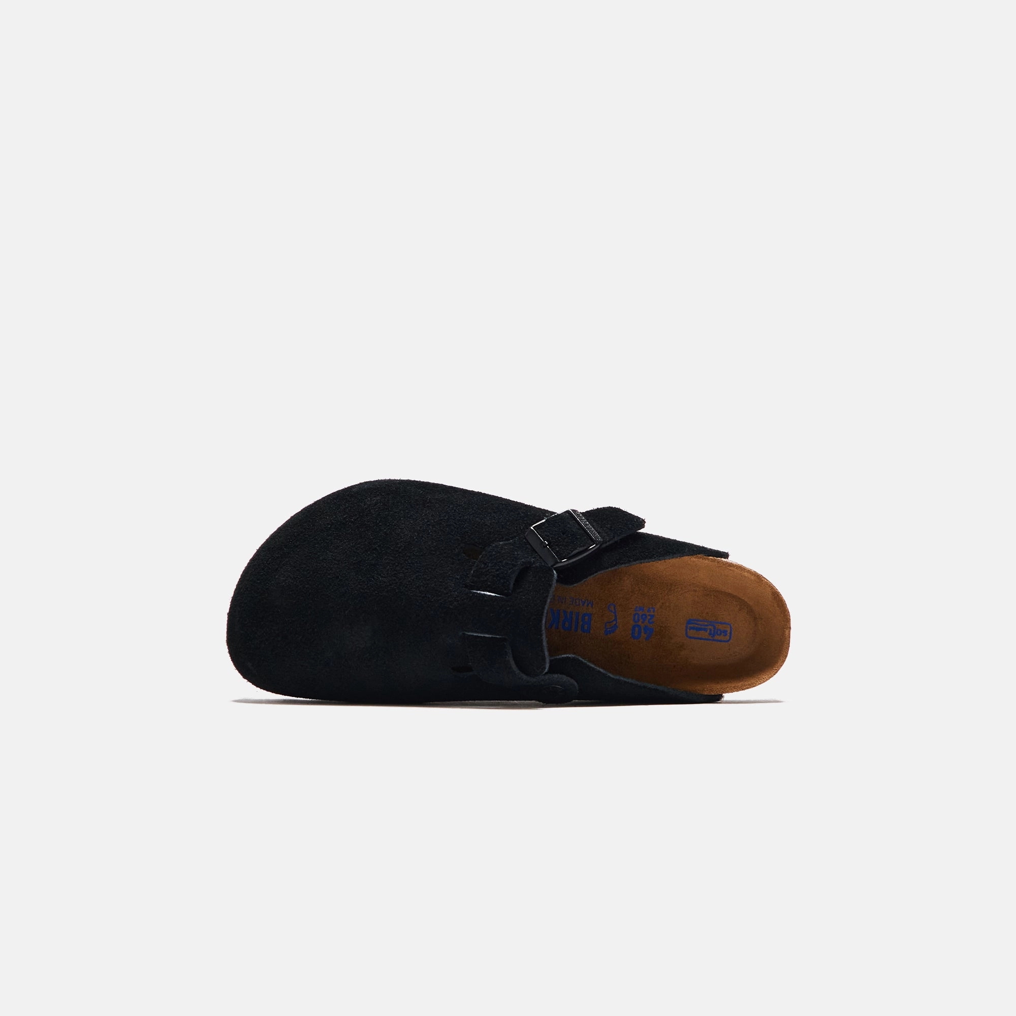 Birkenstock Boston Soft Footbed - Black Suede All-day comfort footwear