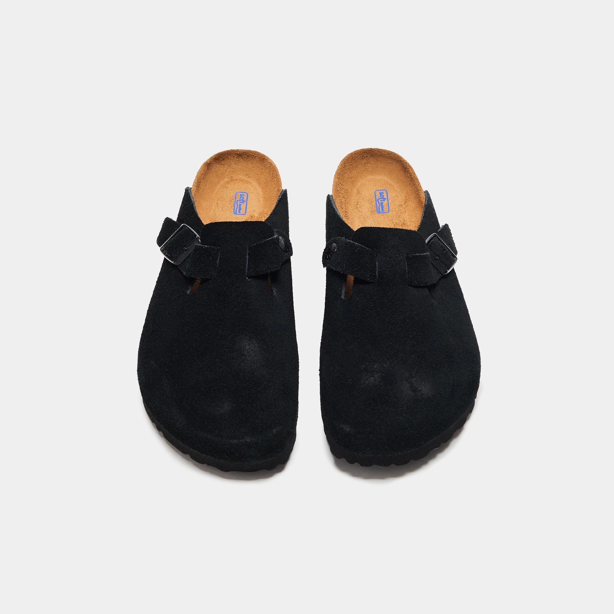 Birkenstock Boston Soft Footbed - Black Suede All-day comfort footwear