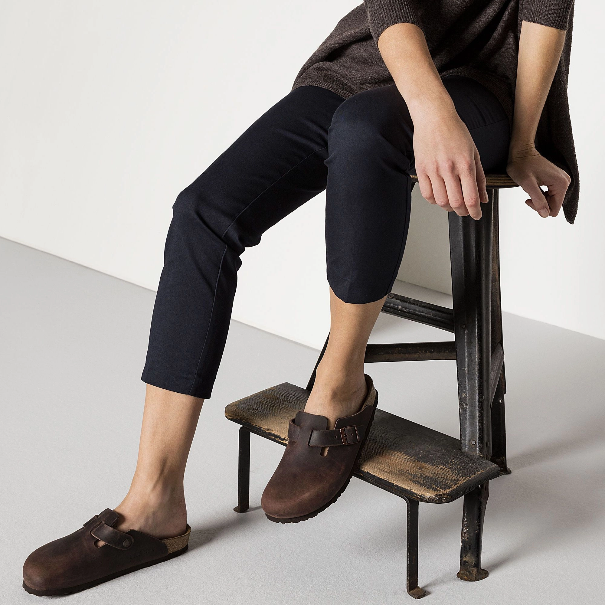 BIRKENSTOCK BOSTON SOFT FOOTBED HABANA OILED LEATHER UNISEX Birkenstock comfortable casual footwear