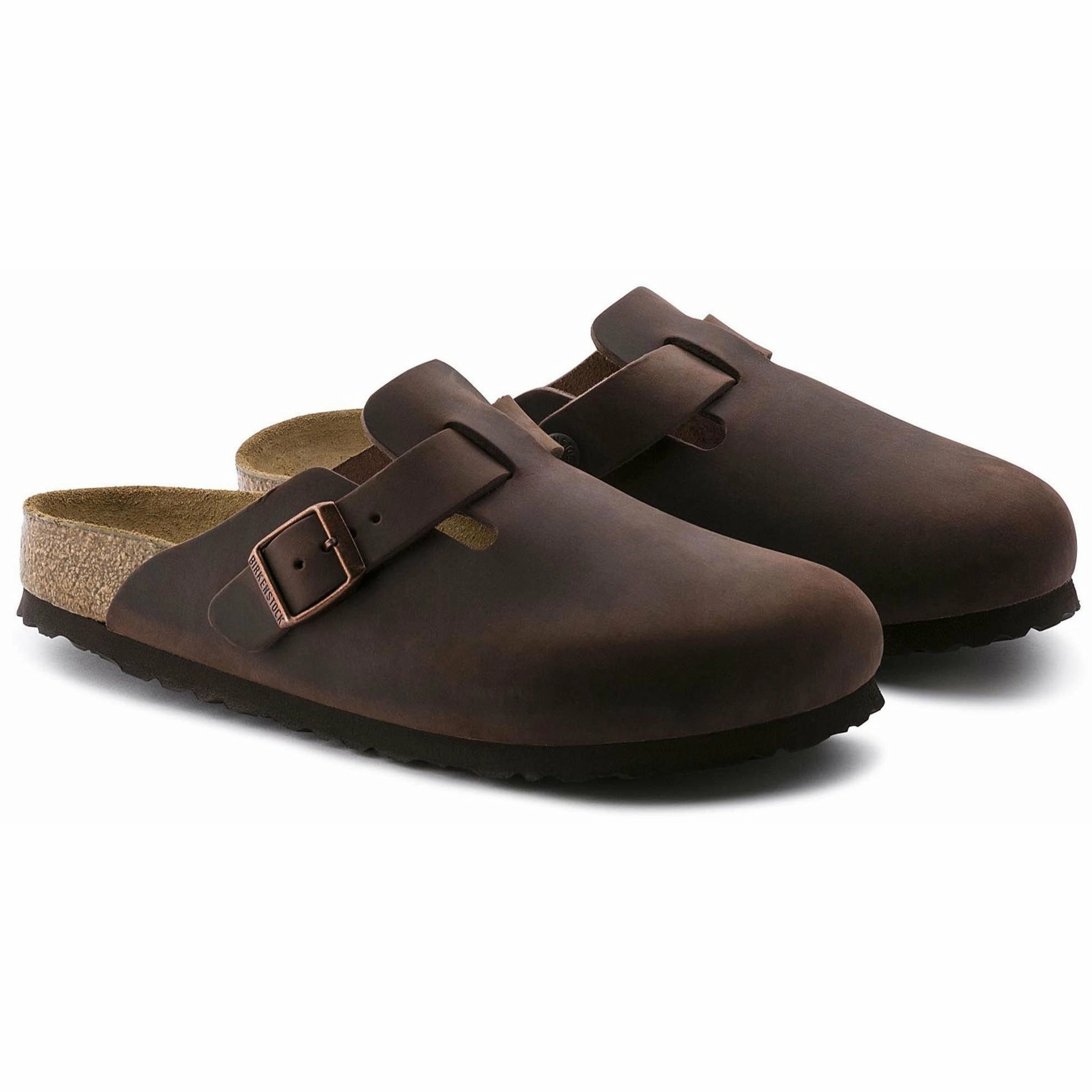 BIRKENSTOCK BOSTON SOFT FOOTBED HABANA OILED LEATHER UNISEX Birkenstock comfortable casual footwear