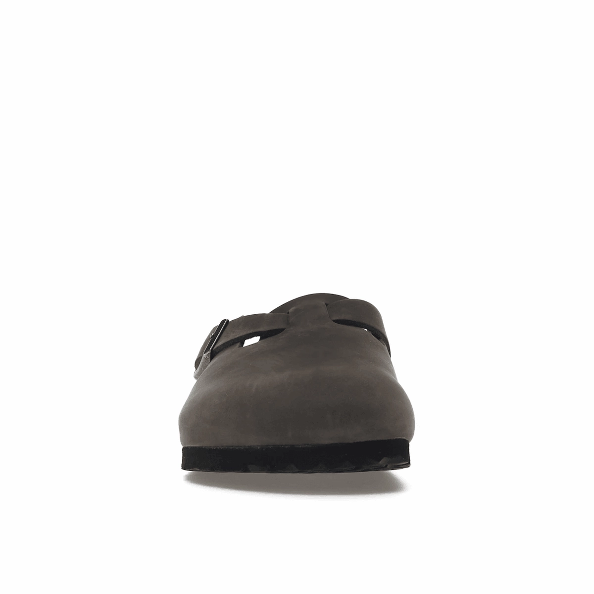 Birkenstock Boston Soft Footbed Oiled Leather Iron Grey Supportive everyday sandals