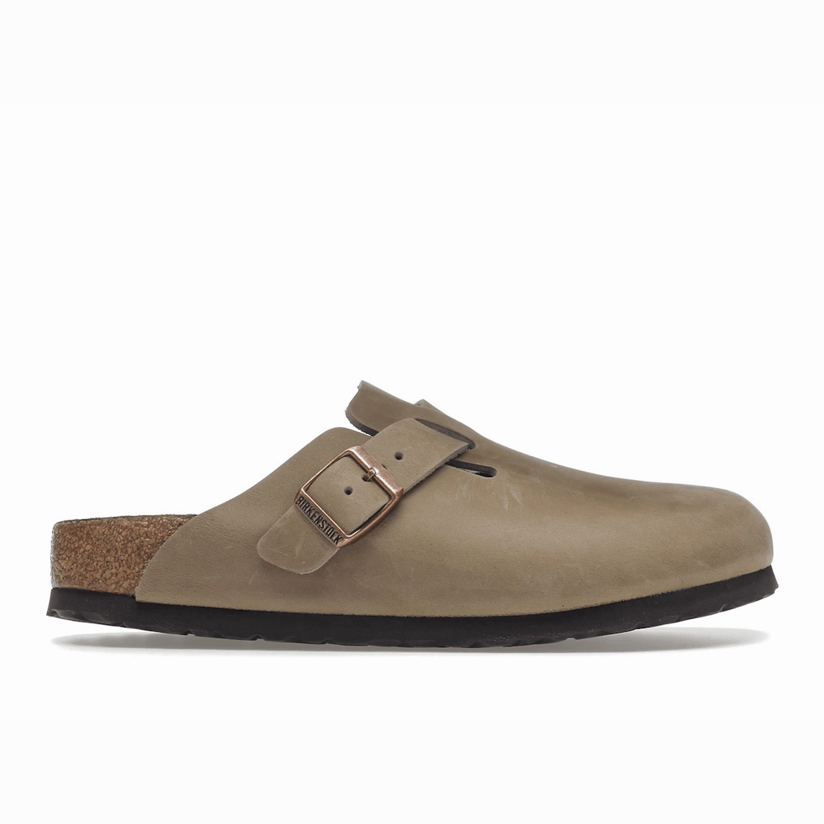 Birkenstock Boston Soft Footbed Oiled Leather Tobacco Brown Arizona-style comfort sandals