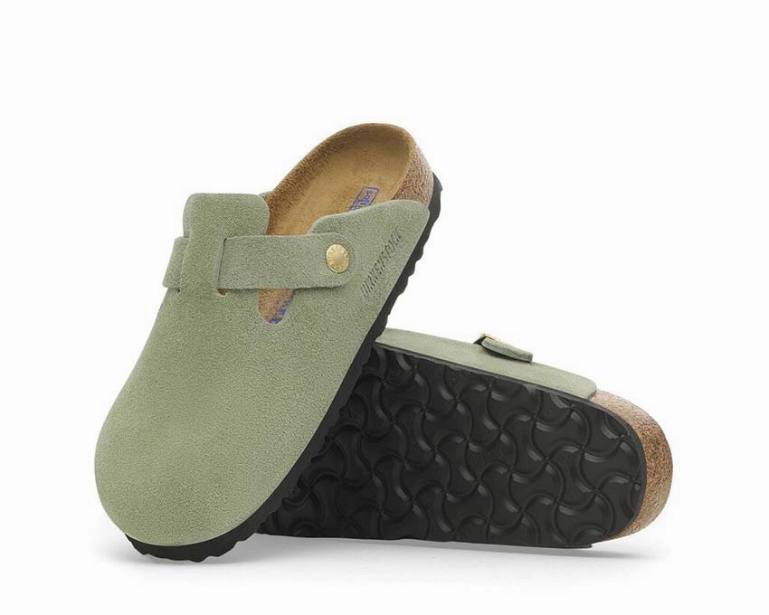 Birkenstock Boston Soft Footbed Suede Durable trail runners