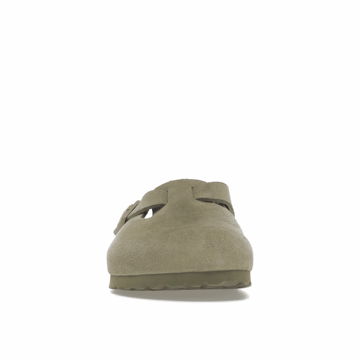 Birkenstock Boston Soft Footbed Suede Faded Khaki Supportive everyday sandals