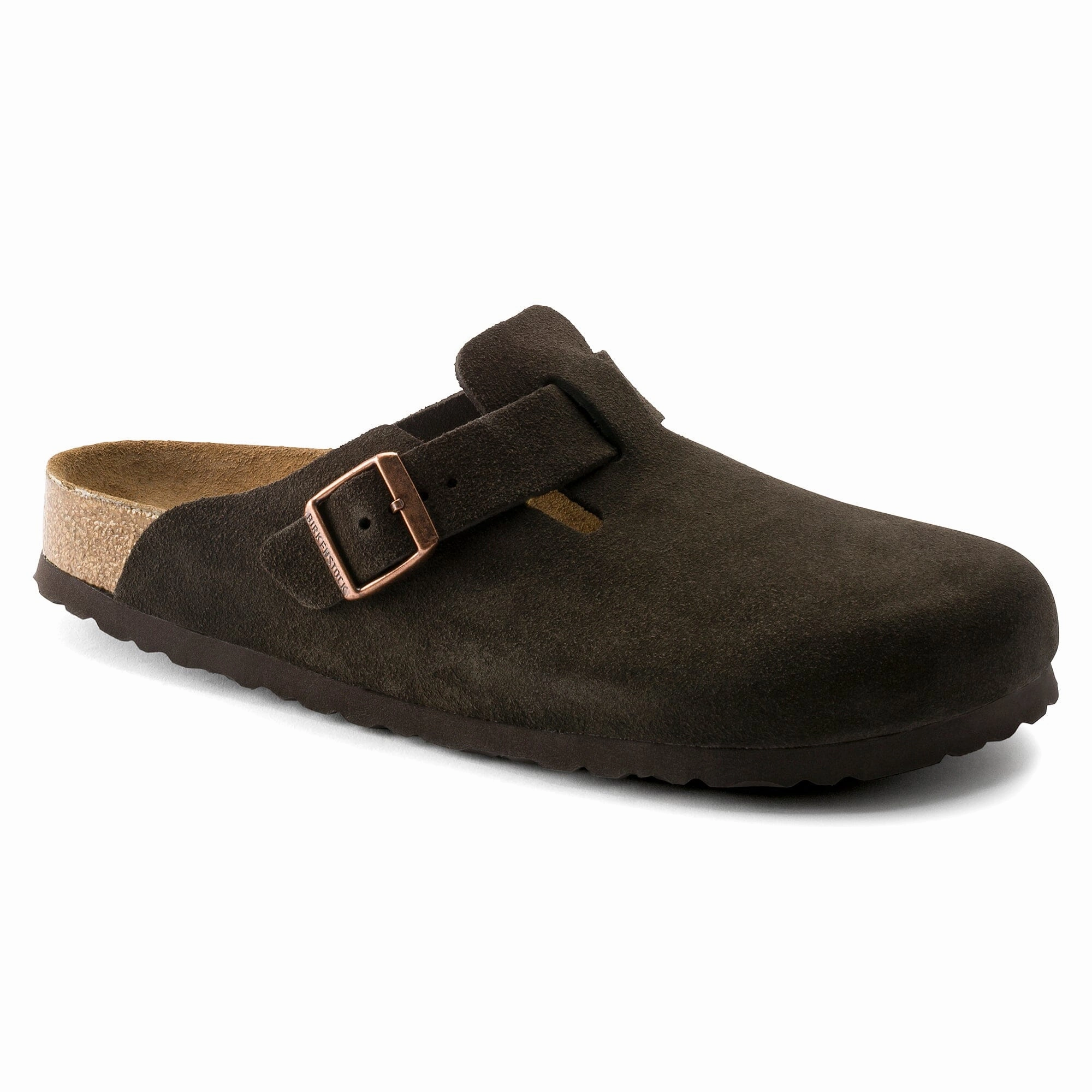 BIRKENSTOCK BOSTON SOFT FOOTBED SUEDE LEATHER UNISEX Birkenstock comfortable casual footwear