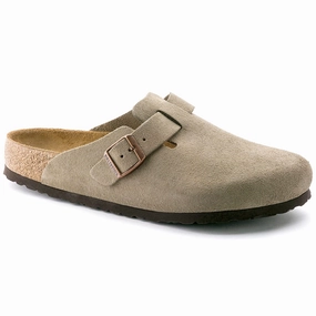 BIRKENSTOCK BOSTON SOFT FOOTBED SUEDE LEATHER UNISEX Birkenstock classic sandals with adjustable straps