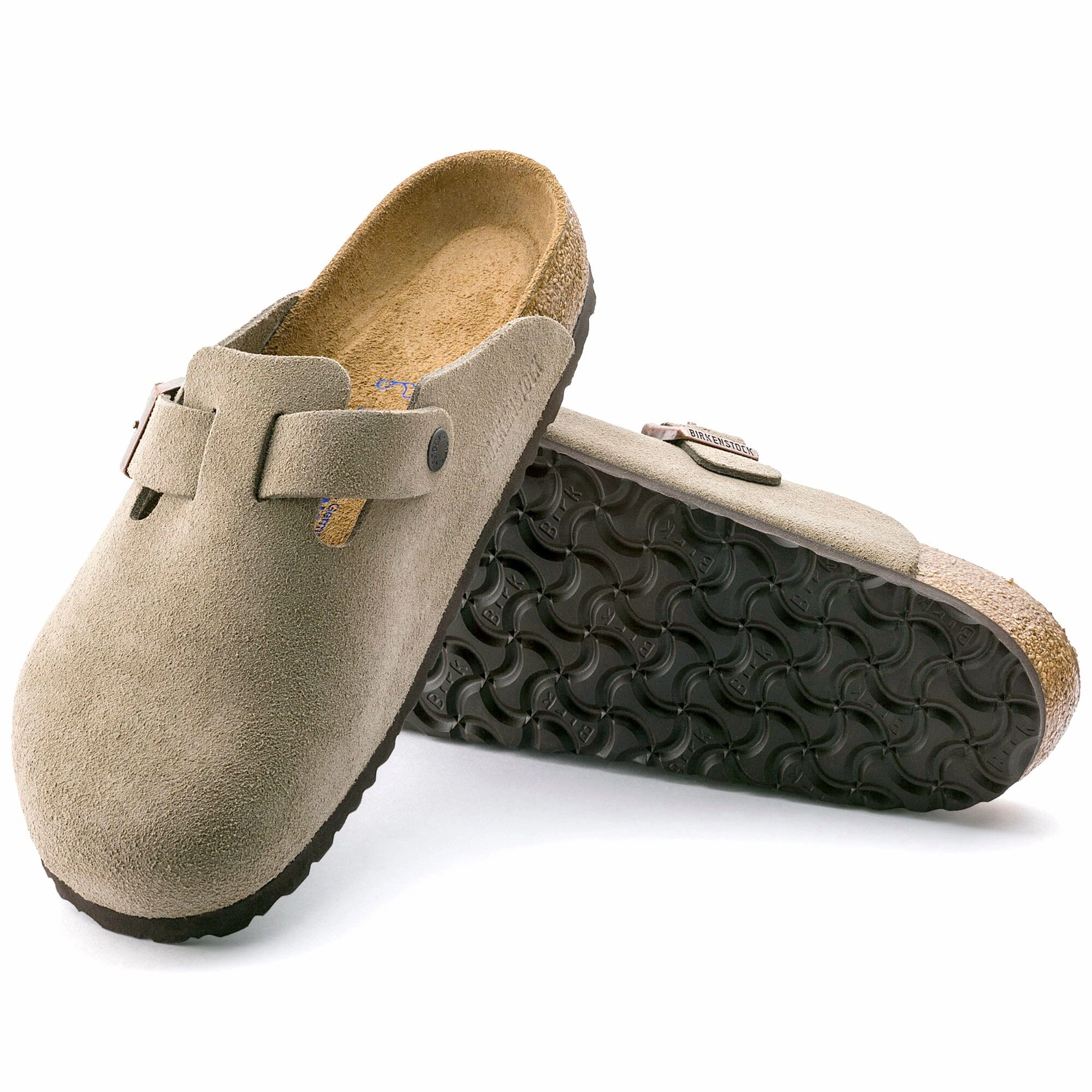 BIRKENSTOCK BOSTON SOFT FOOTBED SUEDE LEATHER UNISEX Birkenstock comfortable casual footwear