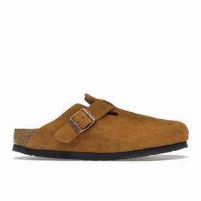 Birkenstock Boston Soft Footbed Suede Mink Arizona-style comfort sandals