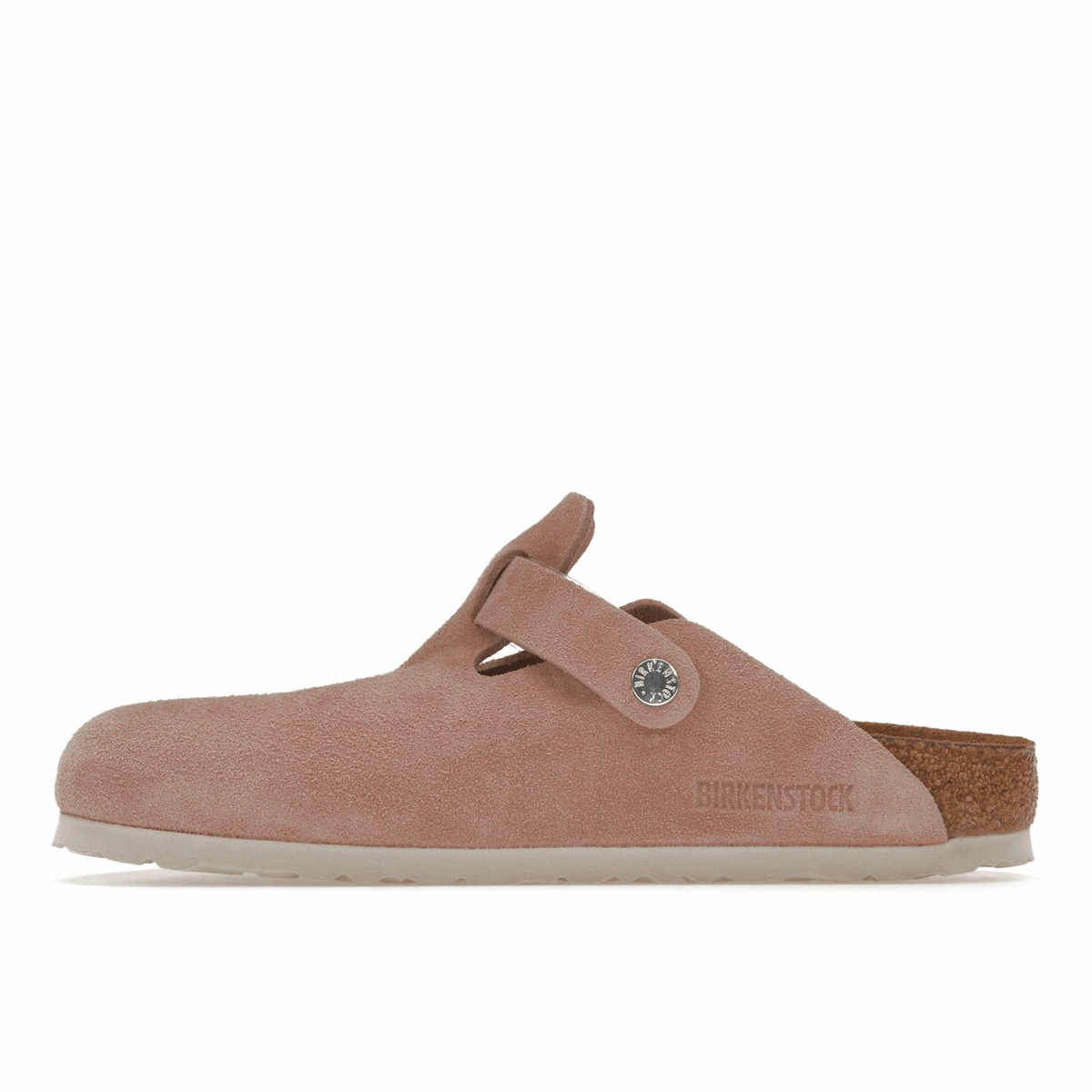 Birkenstock Boston Soft Footbed Suede Pink Clay Supportive everyday sandals