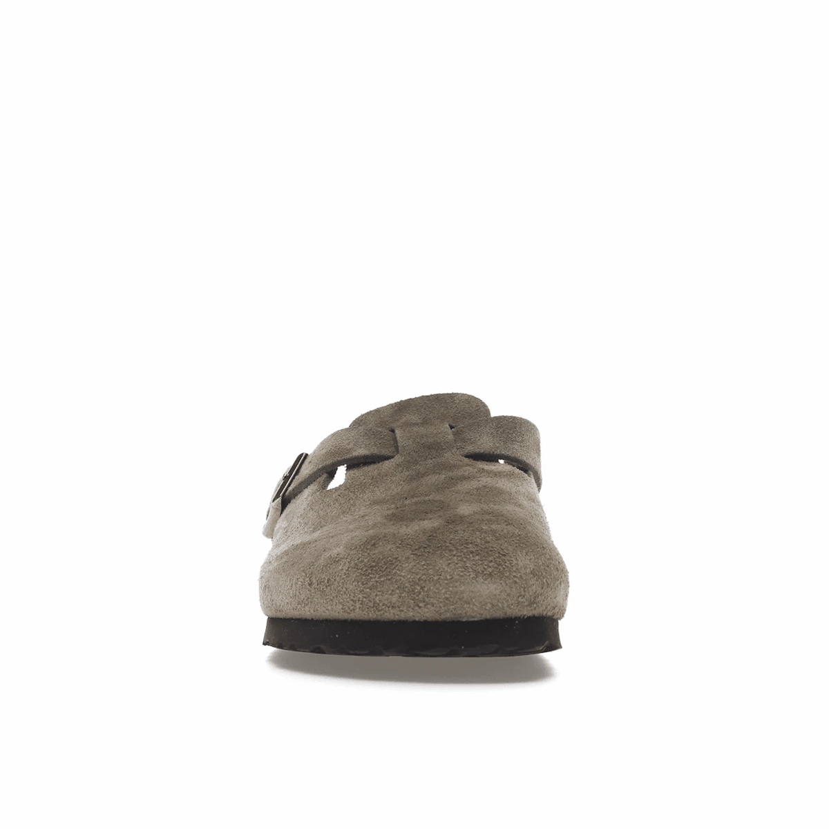 Birkenstock Boston Soft Footbed Suede Taupe (Narrow Fit) Supportive everyday sandals