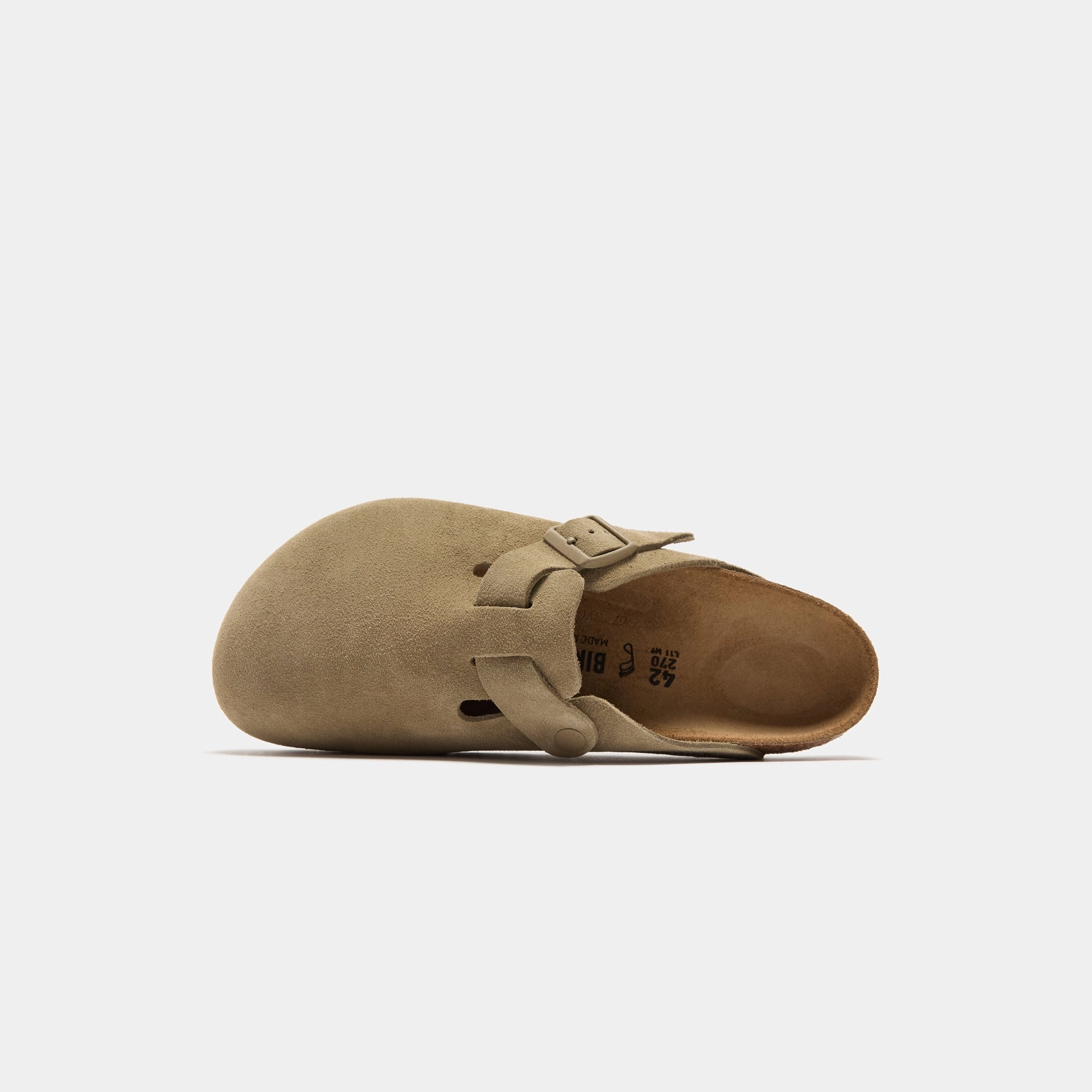 Birkenstock Boston Suede - Faded Khaki All-day comfort footwear