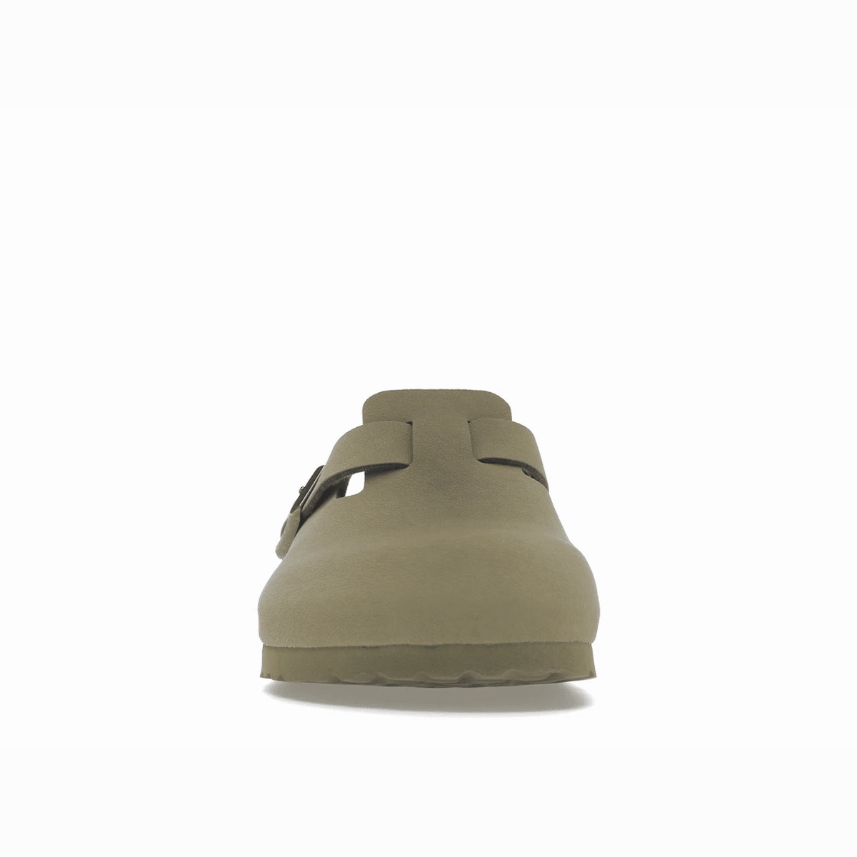 Birkenstock Boston Vegan Birkibuc Khaki Supportive everyday sandals