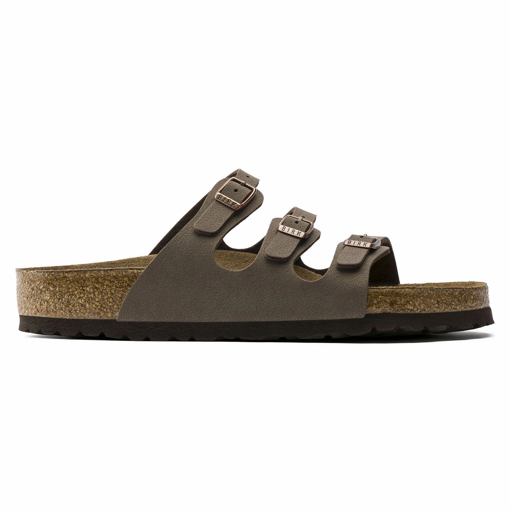 BIRKENSTOCK FLORIDA SOFT FOOTBED MOCHA BIRKIBUC UNISEX Birkenstock comfortable casual footwear