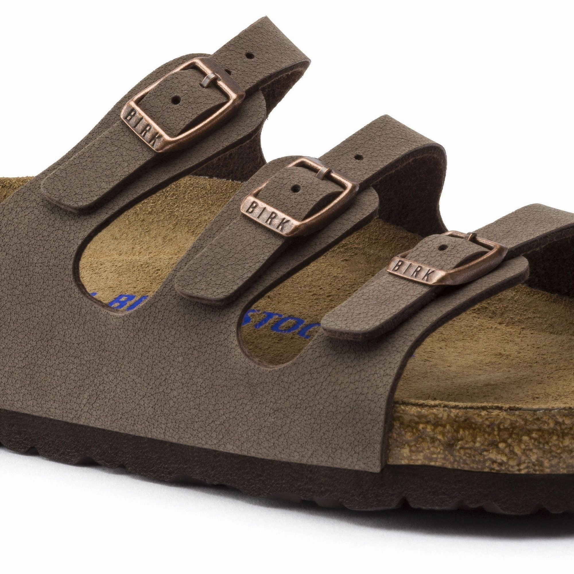 BIRKENSTOCK FLORIDA SOFT FOOTBED MOCHA BIRKIBUC UNISEX Birkenstock comfortable casual footwear