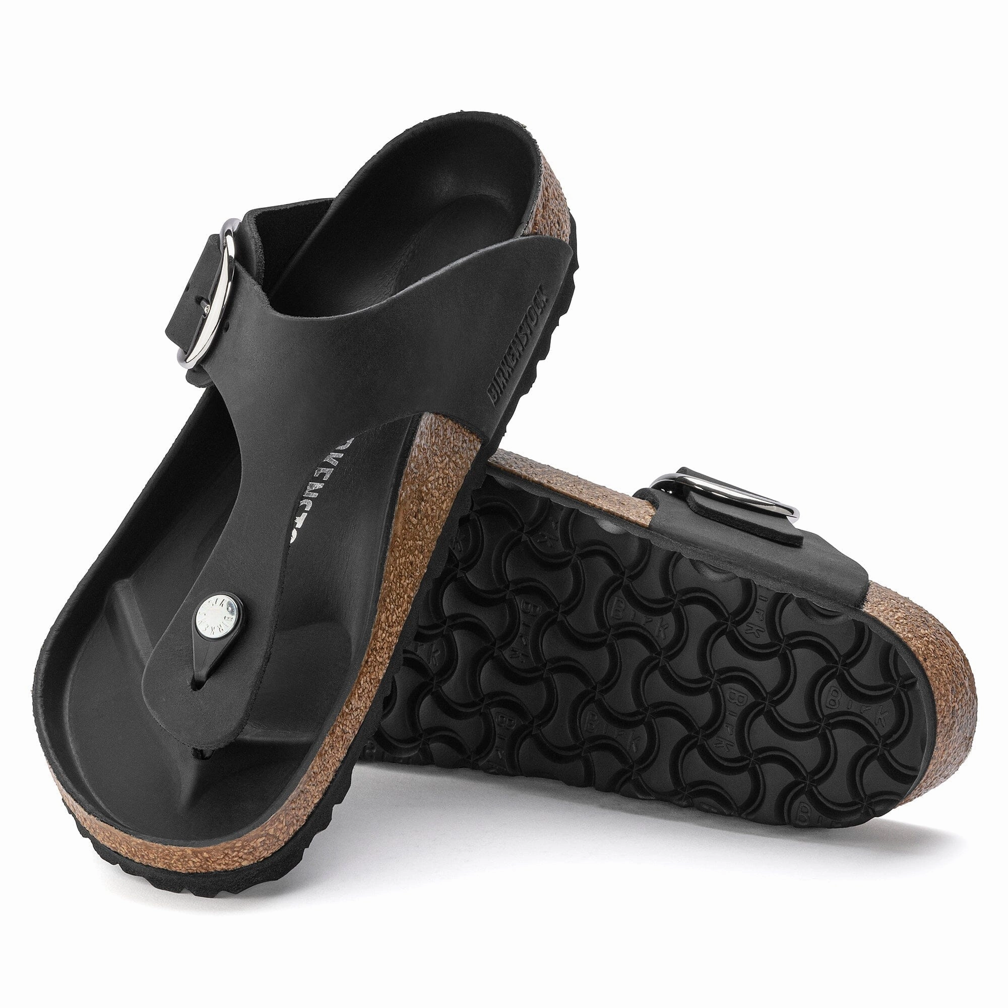 BIRKENSTOCK GIZEH BIG BUCKLE NUBUCK LEATHER Birkenstock comfortable casual footwear