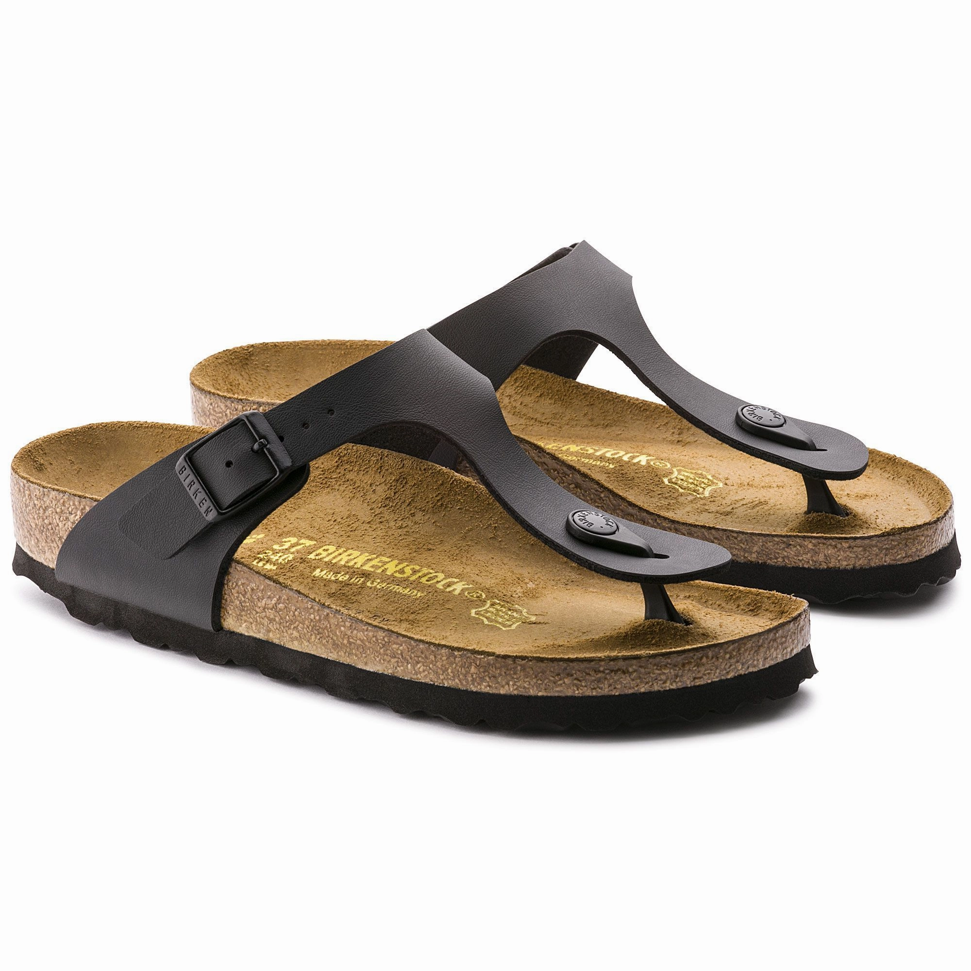 BIRKENSTOCK GIZEH BLACK BIRKO-FLOR Birkenstock comfortable casual footwear
