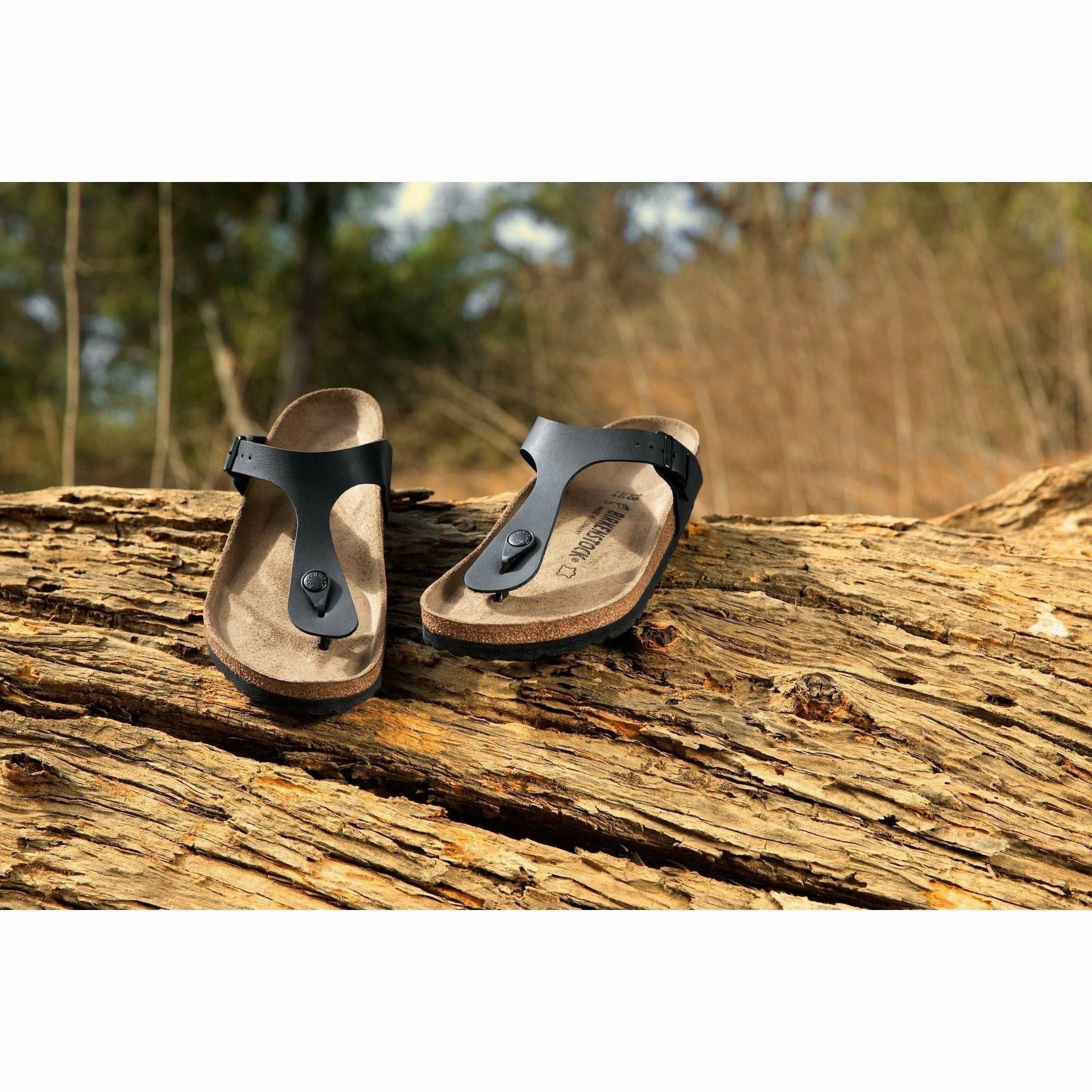 BIRKENSTOCK GIZEH BLACK BIRKO-FLOR Birkenstock comfortable casual footwear