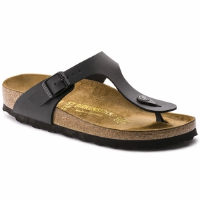 BIRKENSTOCK GIZEH BLACK BIRKO-FLOR Birkenstock classic sandals with adjustable straps
