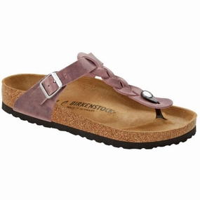 BIRKENSTOCK GIZEH BRAIDED OILED Birkenstock classic sandals with adjustable straps