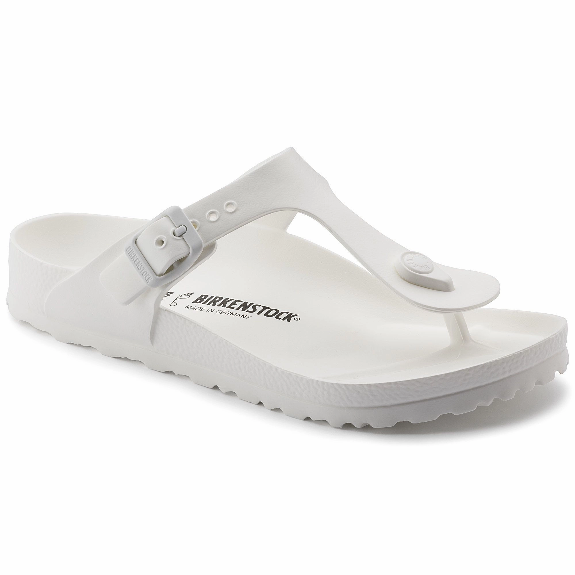 BIRKENSTOCK GIZEH ESSENTIALS WHITE EVA Birkenstock classic sandals with adjustable straps
