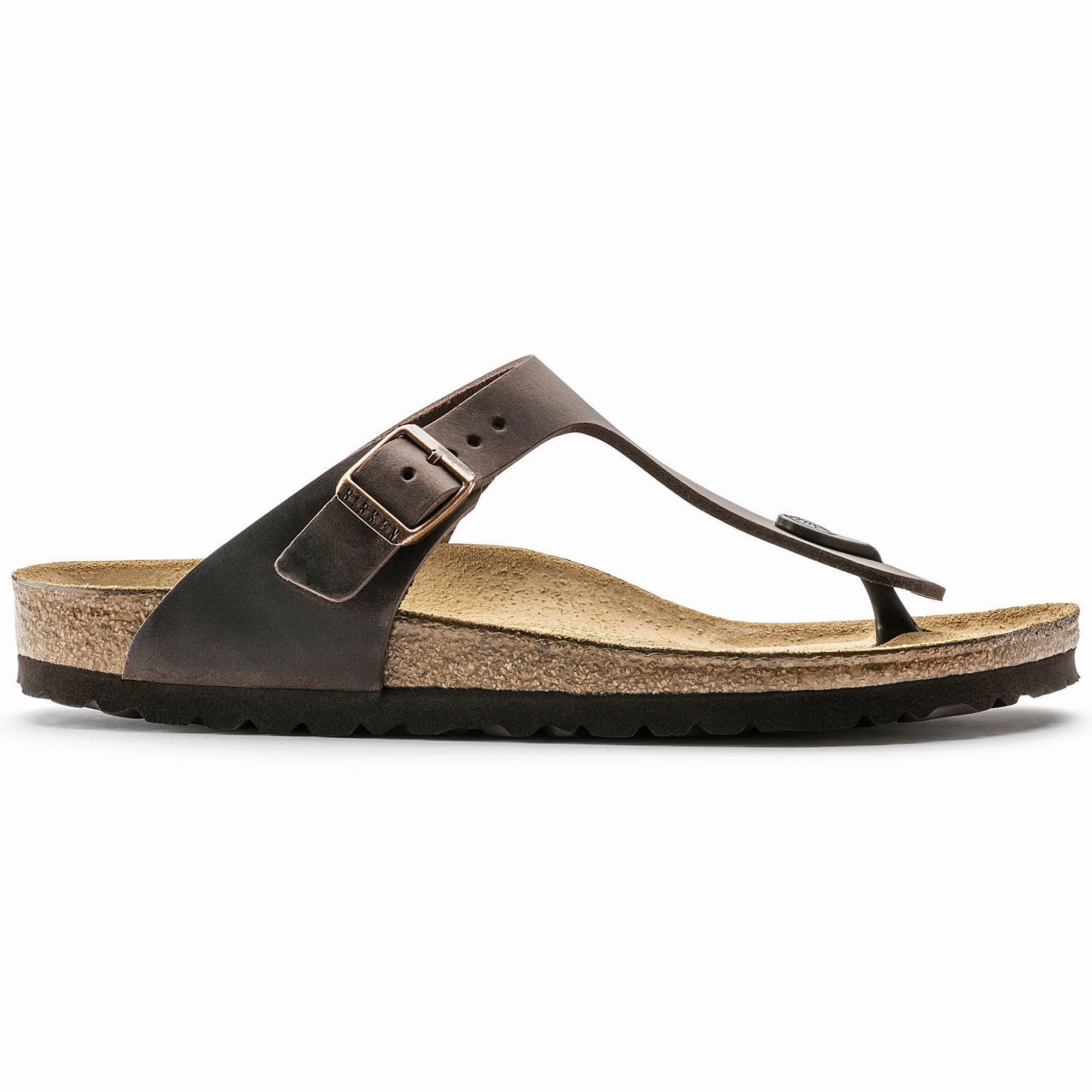 BIRKENSTOCK GIZEH HABANA OILED LEATHER Birkenstock comfortable casual footwear