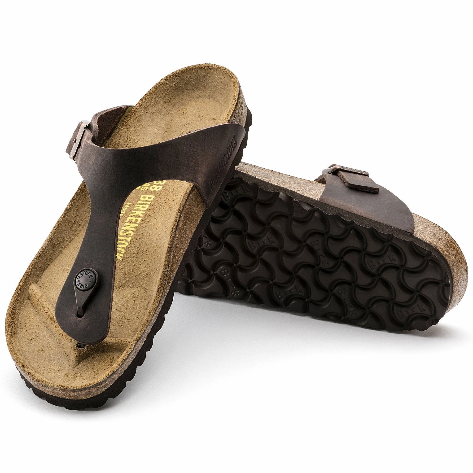 BIRKENSTOCK GIZEH HABANA OILED LEATHER Birkenstock comfortable casual footwear