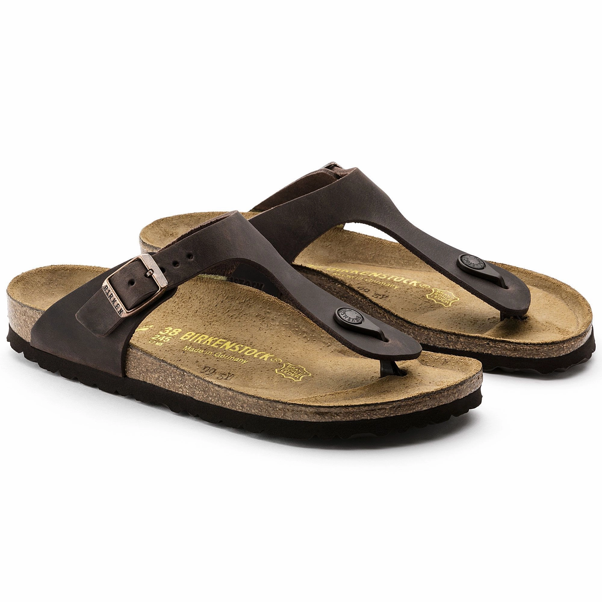 BIRKENSTOCK GIZEH HABANA OILED LEATHER Birkenstock comfortable casual footwear