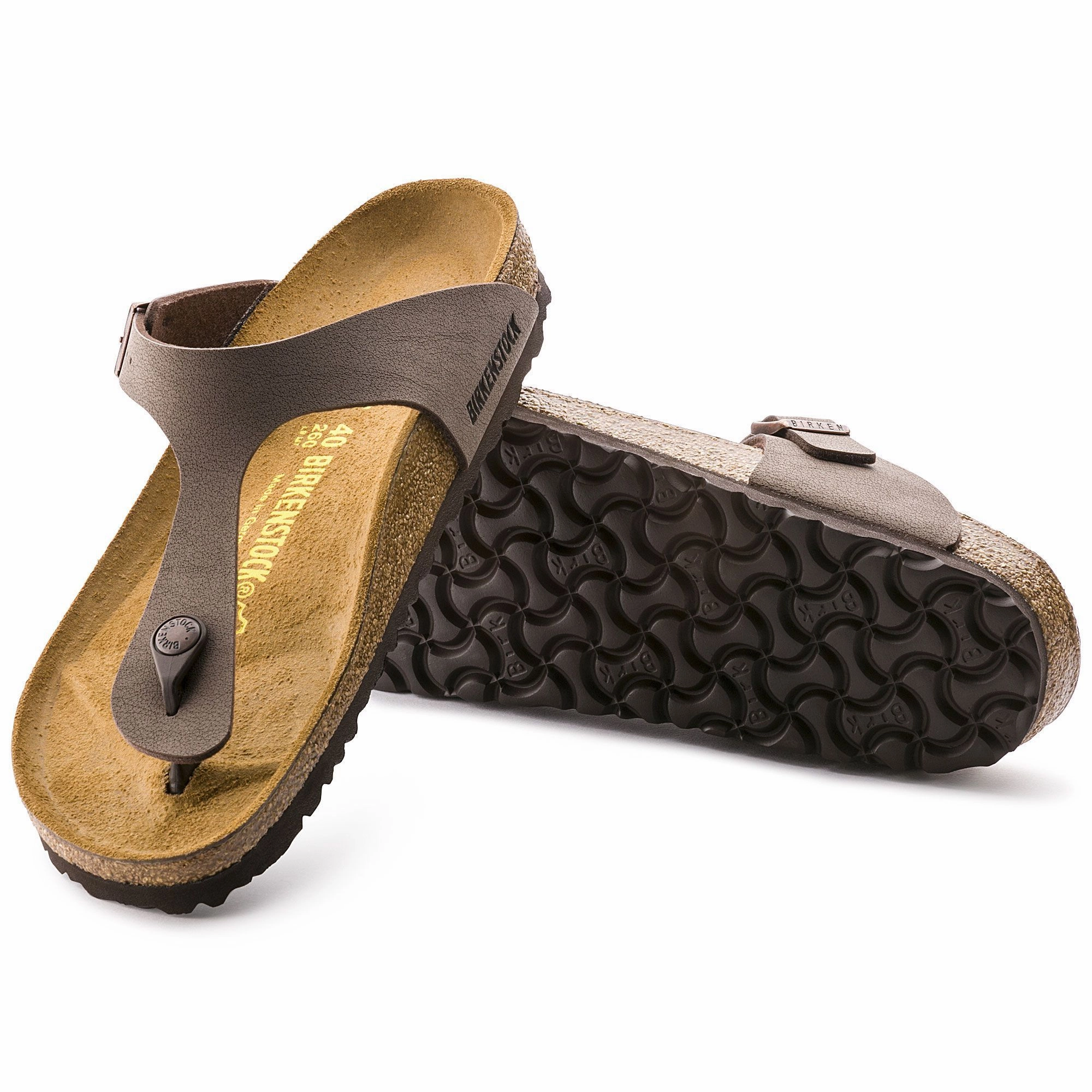 BIRKENSTOCK GIZEH MOCHA BIRKIBUC Birkenstock comfortable casual footwear