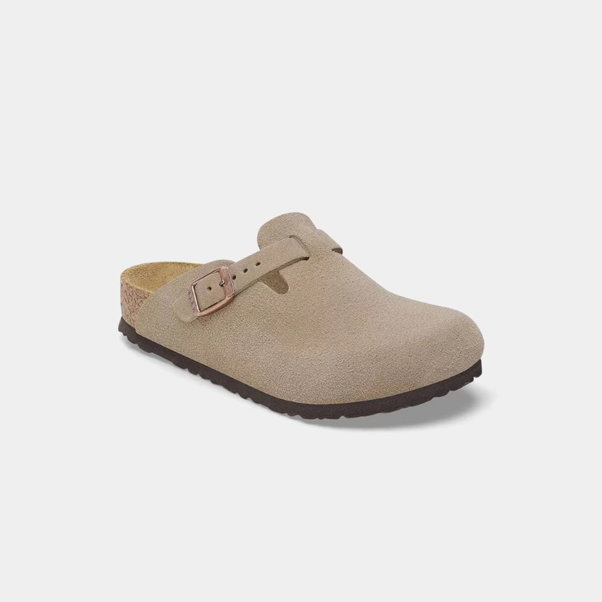 Birkenstock Kids Boston Suede - Taupe All-day comfort footwear