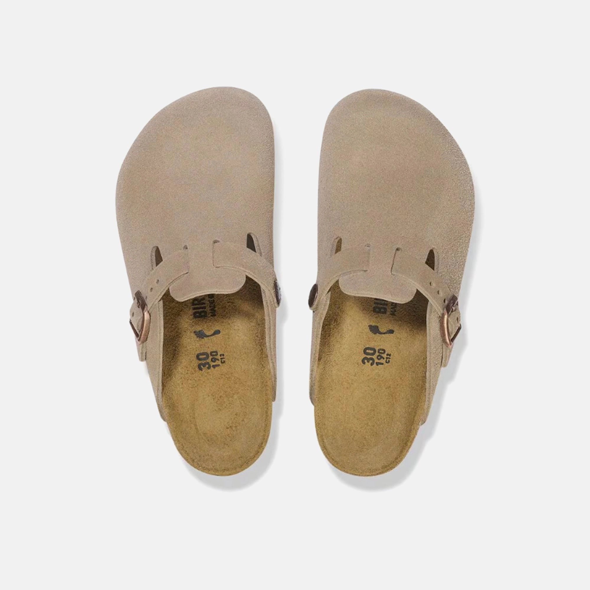 Birkenstock Kids Boston Suede - Taupe All-day comfort footwear